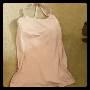 Gap fit lite pink halter built in sports bra.small